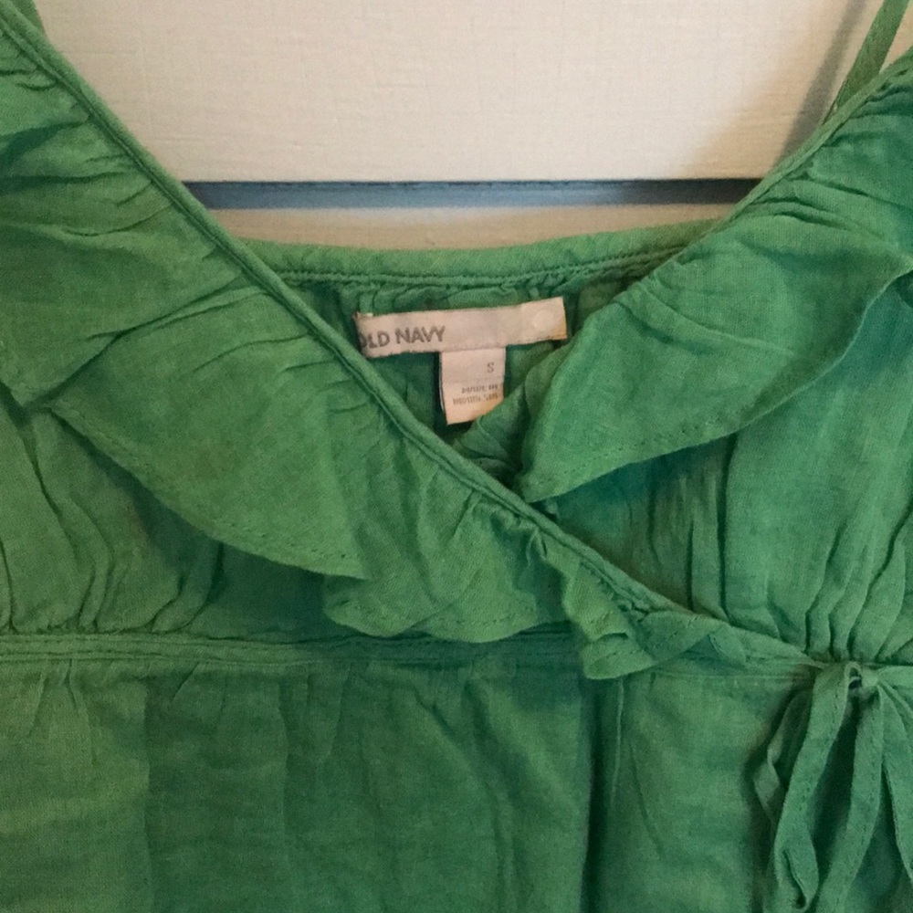 2 for $15/ Sexy ruffle strappy tank green Old Navy - Picture 4 of 8
